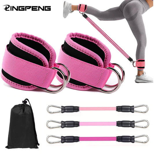 Bandes de Résistance Chevilles & Hanches – Fessiers, Yoga & Gym