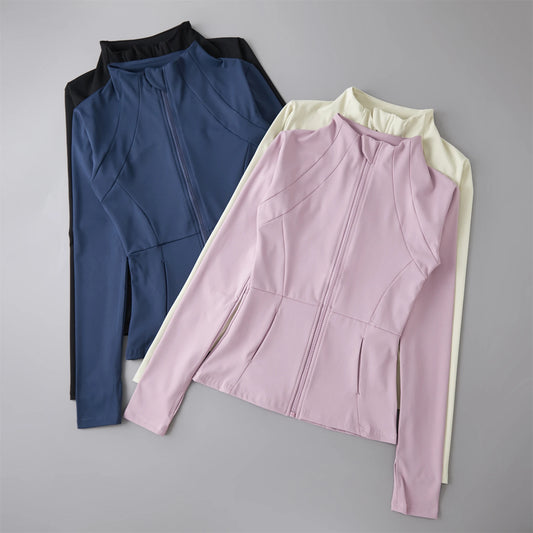 Veste de Sport Femme Manches Longues – Yoga, Running & Activewear