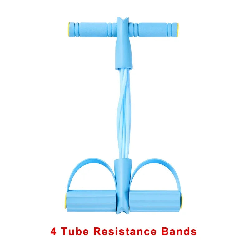 Tendeur à Bandes de Résistance 4 Niveaux – Abdos, Yoga & Fitness Maison