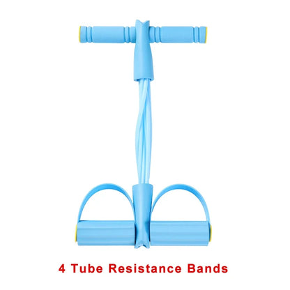 Tendeur à Bandes de Résistance 4 Niveaux – Abdos, Yoga & Fitness Maison