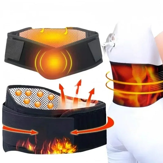 Ceinture Lombaire Chauffante – Thérapie Magnétique & Tourmaline