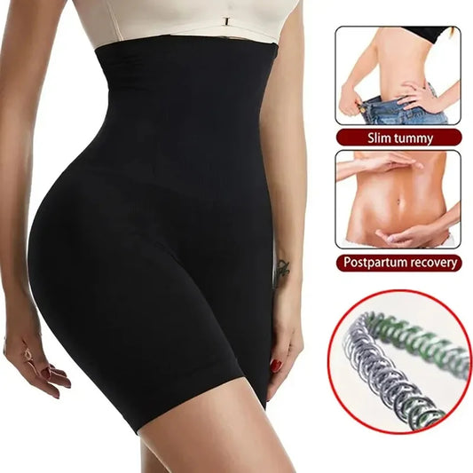 Short Gainant Mi-Cuisse Taille Haute – Ventre Plat & Fessier Rehaussé